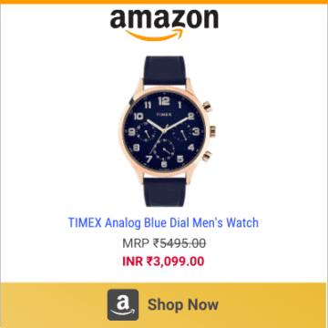TIMEX Analog Blue Dial Men's Watch