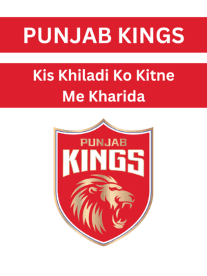 Punjab kings All player list and price